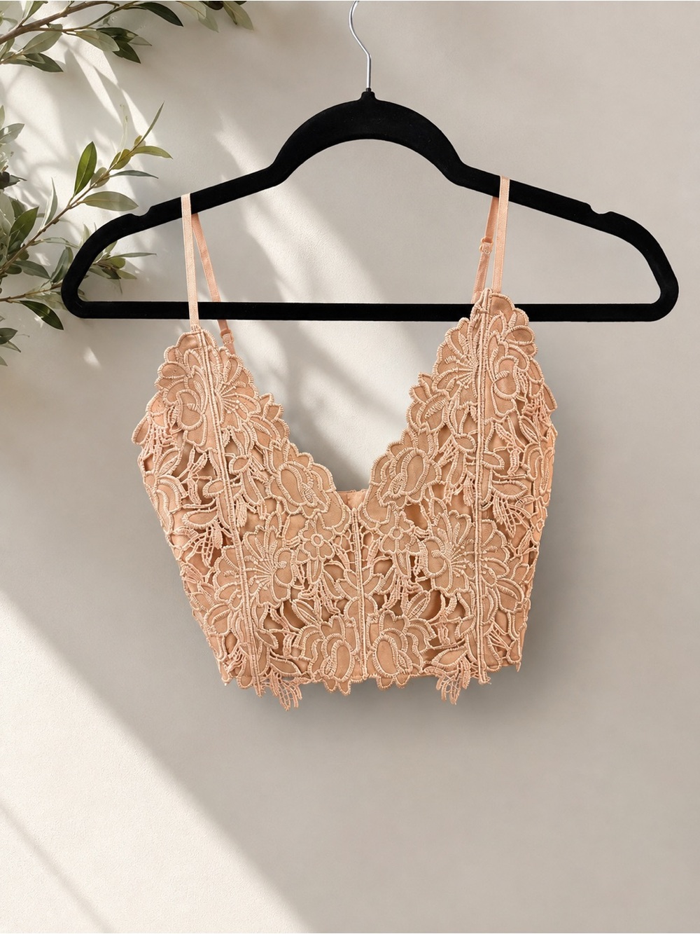 Pink Lace Floral Top
